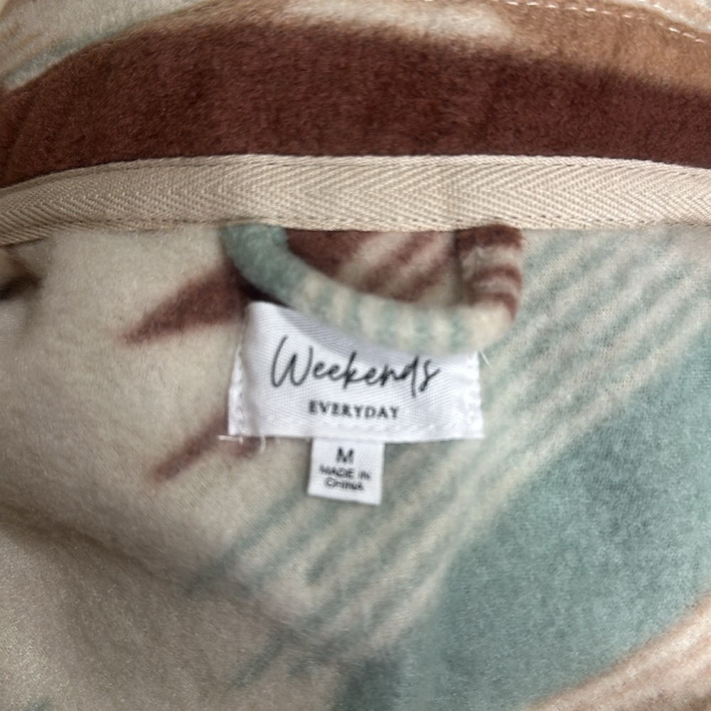 Weekends Everyday Button Up Fleece Jacket - Picture 4 of 5